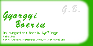 gyorgyi boeriu business card